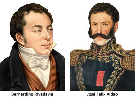 Bernardino Rivadavia y Jose FElix Aldao